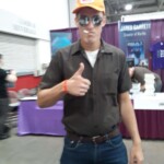 Dale from King of the Hill. The cosplayer, Dan, is actually a talented artist who sat next to me drawing people as sloths and commissioning amazing artwork. What a talented guy!