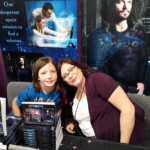 My youngest! She got to meet her celebrity crush and have a picture with him; she was very buzzed about that. Ha ha, bless 'er.